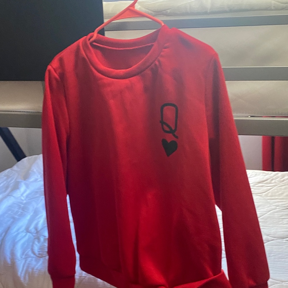 Red Shirt with Heart Design